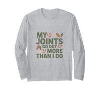 My Joints Go Out More Than I Do Botanical EDS Awareness Long Sleeve T-Shirt