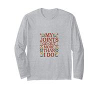 My Joints Go Out More Than I Do Botanical EDS Awareness Long Sleeve T-Shirt