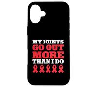 My Joints Go Out More Than I Do Funny Marfan Case for iPhone 16 Plus