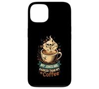 My Jokes Are Darker Than My Coffee Skull Steam Case for iPhone 13