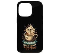 My Jokes Are Darker Than My Coffee Skull Steam Case for iPhone 13 Pro