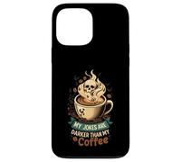 My Jokes Are Darker Than My Coffee Skull Steam Case for iPhone 13 Pro Max