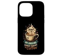 My Jokes Are Darker Than My Coffee Skull Steam Case for iPhone 14 Pro Max