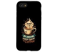 My Jokes Are Darker Than My Coffee Skull Steam Case for iPhone SE (2020) / 7/8