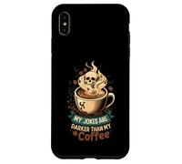 My Jokes Are Darker Than My Coffee Skull Steam Case for iPhone XS Max