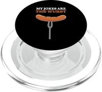My Jokes Are The Wurst Bad Joke Punny PopSockets PopGrip for MagSafe