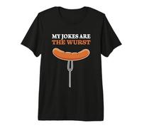 My Jokes are The Wurst Bad Joke Punny Premium T-Shirt