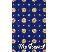 My Journal: Indigo Flame: Shweshwe-Inspired African Print, Ruled Notebook, 70 Cream Pages (7.5 x 9.8 in)