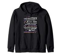 My Journey I Am A Bladder Cancer Warrior T-Shirt Zip Hoodie