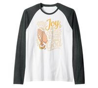 My Joy Comes from God Faith Christian Believer |- Raglan Baseball Tee