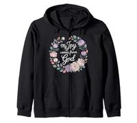 My Joy Comes From God Faith Christian Believer |- Zip Hoodie