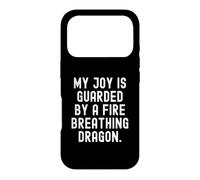 my joy is guarded by a fire breathing dragon Sarcastic Case for iPhone 17 Pro
