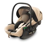 my junior® AURA i-Size Baby Car Seat with 170° Reclining Position, 6-Stage Memory Foam Headrest, 40-87 cm, up to 13 kg (Beige)