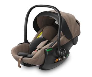 my junior AURA i-Size Baby Car Seat with 170° Reclining Position, 6-Stage Memory Foam Headrest, 40-87 cm, up to 13 kg (Hazel)