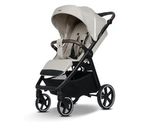 my junior® PLIA² Large Comfort Buggy with Air Chamber Tyres, One-Hand Folding Mechanism, Adjustable Suspension, XXL Shopping Basket & Canopy, Ventilation, Includes Drink Holder + Carry Strap (Desert