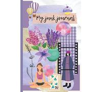My Junk Journal - Cute Purple Lavender Composition Blank Inside Medium Notebook Perfect For Scrapbooking And Journaling, Vintage Paper Stamp Sticker ... Book: Flower Pressing Journal For Creatives