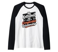 My Kettlebell Complicated Relationship Workout Fitness Raglan Baseball Tee