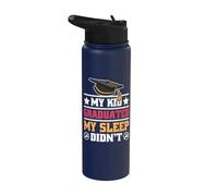 My Kid Graduated My Sleep Didn't College Parent Empty Nest Stainless Steel Insulated Water Bottle