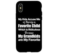 My Kids Accuse Me Of Having A Favorite Child Funny Grandma Case for iPhone X/XS