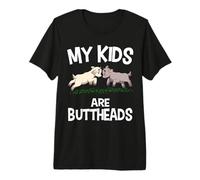 My Kids are Buttheads Animal Farmer Goat Lover Premium T-Shirt