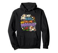 My Kids Call Me Mah, Funny Mom Farm Saying Joke Goat Lover Pullover Hoodie