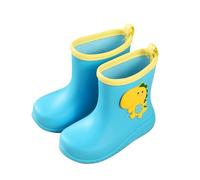 My Kids Girls Yellow Rain Boot Non-slip Waterproof Pvc Child Wellies Snow Shoes Galoshes Design Lightweight Wellington Boot Everyday Perfect Outdoor Adventures Black Blue Khaki Pink