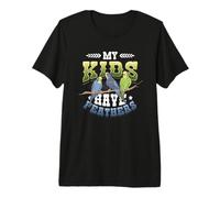 My Kids Have Feathers Budgie Bird Premium T-Shirt