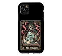 My Kids Have Paws Skeleton Pet Lover Tarot Card Case for iPhone 11 Pro Max