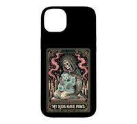 My Kids Have Paws Skeleton Pet Lover Tarot Card Case for iPhone 14 Plus