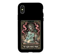 My Kids Have Paws Skeleton Pet Lover Tarot Card Case for iPhone X/XS