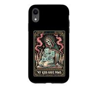 My Kids Have Paws Skeleton Pet Lover Tarot Card Case for iPhone XR