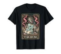 My Kids Have Paws Skeleton Pet Lover Tarot Card T-Shirt
