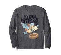 My Kids Moved Out Humor Parenting Quote Funny Empty Nest Syn Long Sleeve T-Shirt