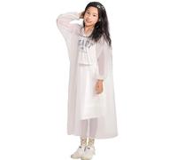 My Kids Rain Coat for Girls Boys,Portable EVA Raincoat Lightweight Rain Poncho with Hood,Reusable Cute Children Raincoat for Travel Outdoor Climbing Cycling Hiking Camping Light Pink