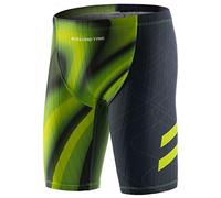 MY KILOMETRE Boy's Jammer Swimsuit Kids Trainning Swim Shorts with Drawstring Endurance Swimming Trunks
