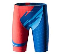 MY KILOMETRE Boy's Jammer Swimsuit Kids Trainning Swim Shorts with Drawstring Endurance Swimming Trunks Red S