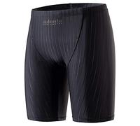 MY KILOMETRE Boys' Jammer Swimsuit with Drawstring Training Swimwear for Kids Endurance Boys Youth Swim Shorts Kids Swimsuit - Black - 12 Years