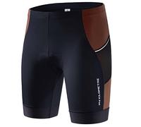 MY KILOMETRE Men's Triathlon Shorts - Professional Cycling Tri Shorts with Drawstring, Breathable & Quick-Drying 2 Side Pockets for Long-Distance Races Wine Red