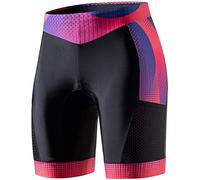 My Kilometre Womens Triathlon Shorts 8” Inseam Tri Shorts with Side Pockets Adjustable Drawstring - Red - US S (Waist: 27"-29")