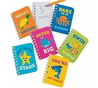 MY KINDA PARTY Pack of 6 - Under the Sea Mini Spiral Notepads - Sea Life