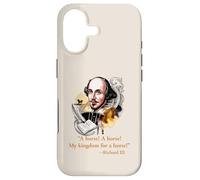 MY KINGDOM FOR A HORSE Shakespeare Quote Case for iPhone 17