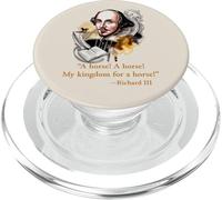 MY KINGDOM FOR A HORSE Shakespeare Quote PopSockets PopGrip for MagSafe