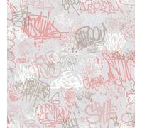 My Kingdom Sketched Grey & Pink Muriva M51303