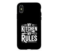 My Kitchen My Rules Funny Cooking Chef Quote Case for iPhone X/XS