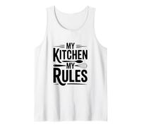 My Kitchen My Rules Funny Cooking Chef Quote Tank Top