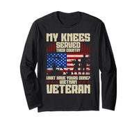 My Knees Served Their Country Grandpa Vietnam Veteran Long Sleeve T-Shirt