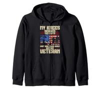 My Knees Served Their Country Grandpa Vietnam Veteran Zip Hoodie