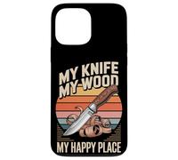My Knife My Wood My Happy Place Carpenter Woodworking Case for iPhone 13 Pro Max