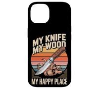 My Knife My Wood My Happy Place Carpenter Woodworking Case for iPhone 14