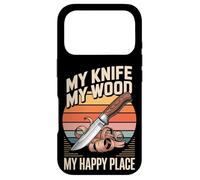My Knife My Wood My Happy Place Carpenter Woodworking Case for iPhone 17 Pro